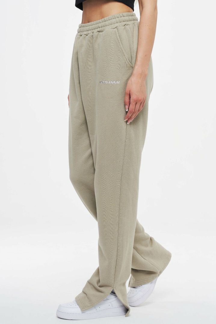 Women Pegador Bottoms | Evie Straight Sweat Pants Washed Almond